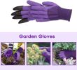 Bosonshop Garden Kneeler and Seat Folding Kneeling Bench Stool with Tool Pouches Soft EVA Foam for Gardening, Purple - KM3427-P-LM