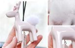 Lovely Ceramics Deer for Cars Rear View Mirror Hanging Accessories - Default