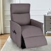 Electric Power Fabric Padded Lift Massage Chair Recliner Sofa - Beige