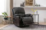 Power Lift Recliner Chair with Heated and Vibration Massage with USB Port, 2 Cup Holders - gray