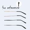 1 Pair Vintage Reading Glasses Replacement Temple Metal Glasses Frame Temple, Black - Default