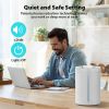 Humidifiers, Top Fill Cool Mist Humidifier for Bedroom Large Room Baby Home, Quiet Ultrasonic, Essential Oil Diffuser, UHM-JS02 4L, white - White