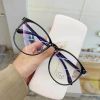 Anti Blue Glasses UV Sunglasses Fashion Trend Women's Sunglasses Eyewear Reading Dlasses - Brown - one size