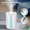 MOOKA Cool Mist Humidifier, 2-in-1 Top Fill Humidifier for Bedroom Large Room Baby Home - White