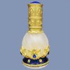 12 ML Gold Petal Antique Essential Oil Roller Bottle Perfume Dispenser Bottle Glass Empty Perfume Bottle Refillable Container - Default