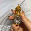 6ML Golden Vintage Essential Oil Glass Roller Bottle Portable Travel Perfume Bottle Empty Bottle Small Sample Dispenser Bottle - Default