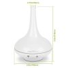 200ml Cool Mist Humidifier Ultrasonic Aroma Essential Oil Diffuser w/7 Color LED Lights Waterless Auto Off for Office Home Room Study Yoga Spa - White