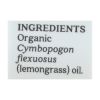 Aura Cacia - Organic Essential Oil - Lemongrass - .25 oz - 0326892