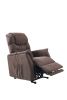 Electric Power Lift Recliner Chair, Lay Flat Lift Chairs recliners for Elderly, Dual Motor, Extended Footrest, for Home Living Room (Brown) - Brown
