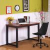 PU Leather Swivel Task Chair - Black