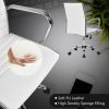 PU Leather Office Chair High Back Conference Task Chair with Armrests - White