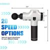Bosonshop Massage Gun Deep Tissue Percussion Muscle Massager, Silver White - 1