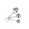 Funnel Set 3PCS Stainless Steel Kitchen Filter Set Handy Strainer for Transferring Fluid Liquid Oil Powder Cooking Utensils Kitchen Gadget Tool - 3-PC