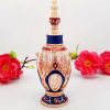 10ML Vintage Essential Oil Bottle Rose Gold Blue Red Perfume Bottle Crown Empty Bottle Refillable Container - Default