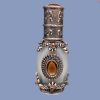 12 ML Bronze Antique Essential Oil Roller Bottle Perfume Dispenser Bottle Glass Empty Perfume Bottle Refillable Container - Default