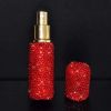 10ML Rhinestone Perfume Dispenser Bottle Bling Bling Small Empty Spray Bottle Travel Portable Toner Bottle,Red - Default