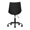 PU Leather Swivel Task Chair - Black