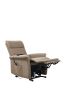 Electric Power Lift Recliner Chair, Lift Chairs Recliners for Elderly, Extended Footrest, Side Pocket for Home Living Room, Beige (Fabric) - Beige