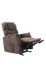 Electric Power Lift Recliner Chair, Lay Flat Lift Chairs recliners for Elderly, Dual Motor, Extended Footrest, for Home Living Room (Brown) - Brown