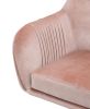 Eimer Office Chair in Peach Velvet & Chrome  YJ - 92504