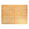 Oceanstar Bamboo Floor and Bath mat with Non-Slip Rubber Feet - bamboo