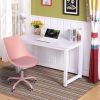 PU Leather Swivel Task Chair - Pink