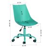 PU Leather Swivel Task Chair - Green